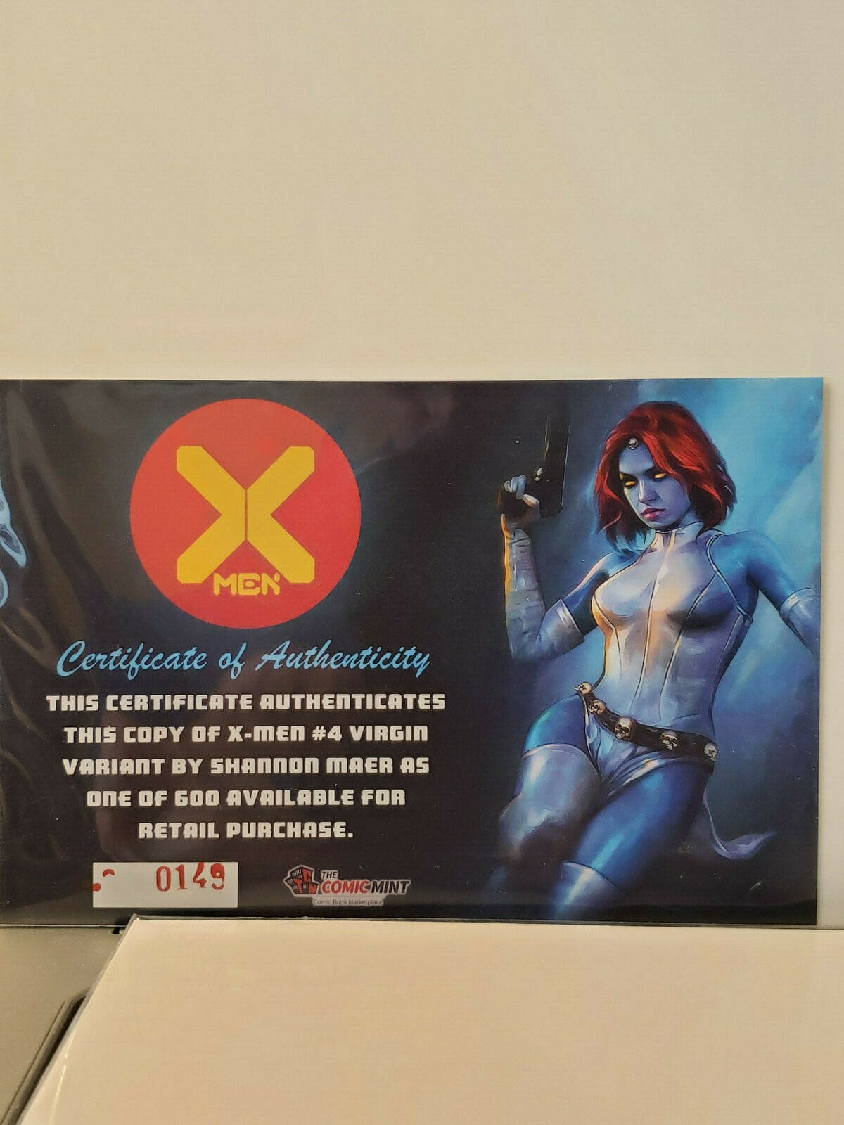 X-Men #4C (Vol5) Mystique Virgin Variant Cover by Shannon Maer COA 149/600 - Image 2