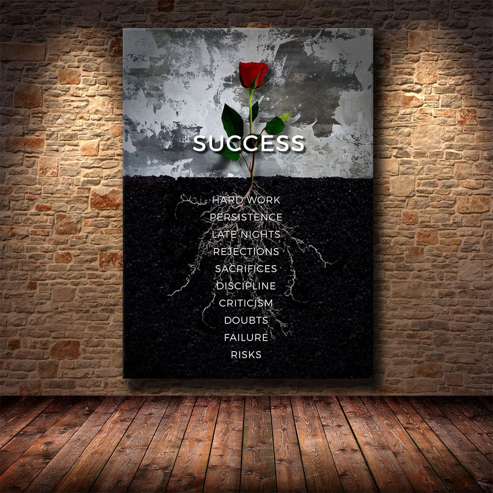 Motivational Quotes Posters And Art Wild Lion Canvas Painting - Image 7