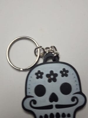 Mardi Gras Party Skulls #3 3D Keychain