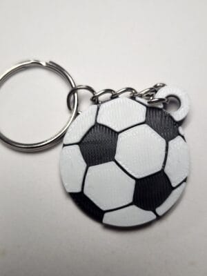 Soccer Ball 3D Printed Keychain
