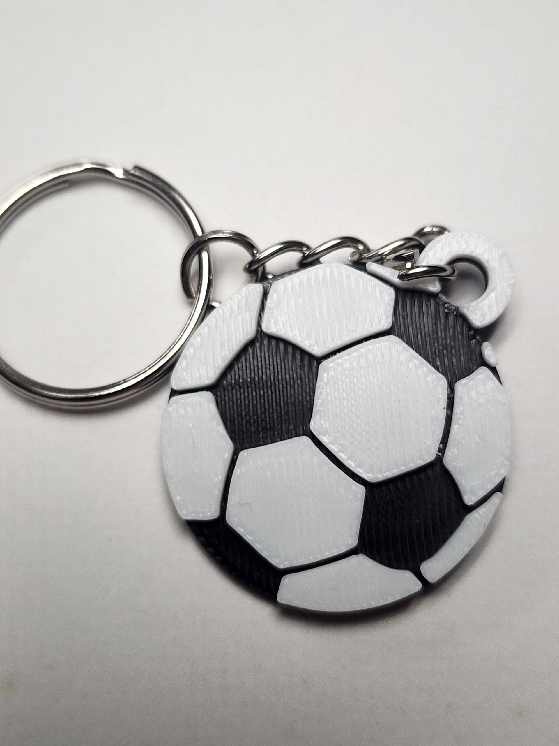 Soccer Ball 3D Printed Keychain