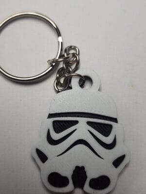 Stormtrooper Helmet 3D Printed Keychain