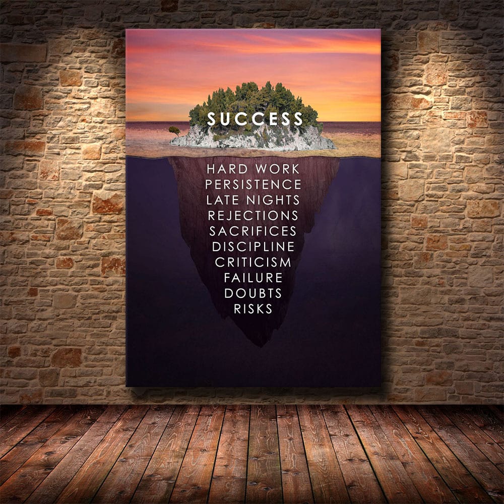 Motivational Quotes Posters And Art Wild Lion Canvas Painting - Image 8