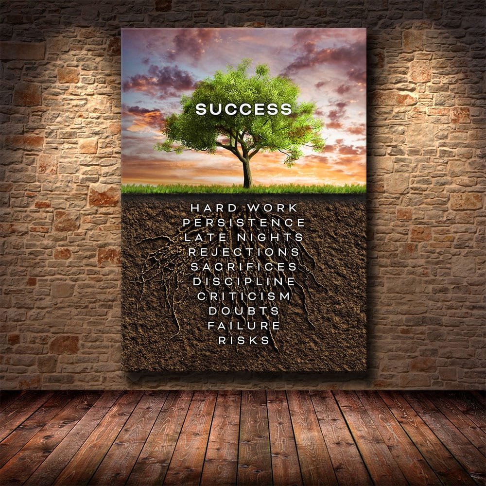 Motivational Quotes Posters And Art Wild Lion Canvas Painting - Image 9