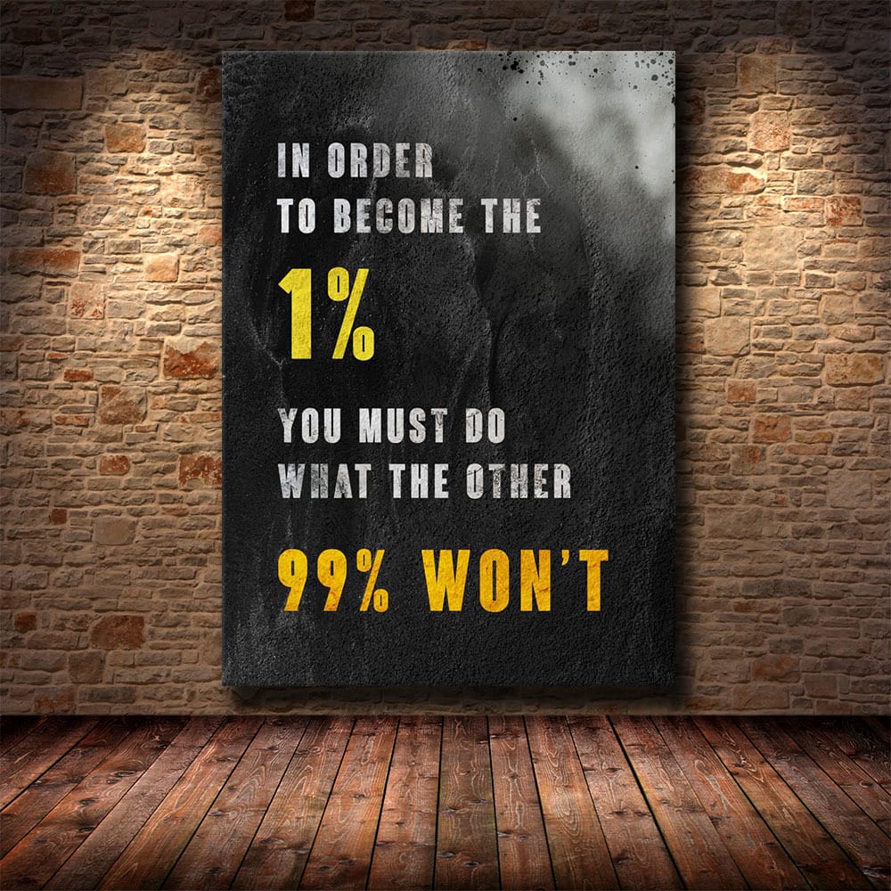 Motivational Quotes Posters And Art Wild Lion Canvas Painting - Image 2