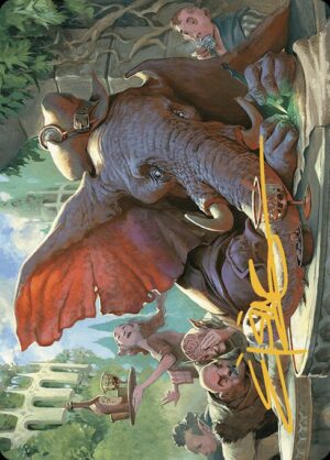 Loxodon Eavesdropper Art Token // Loxodon Eavesdropper Art Back Token