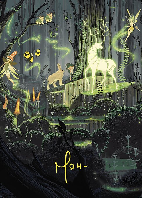 Primal Vigor Art Token // Primal Vigor Art Back Token